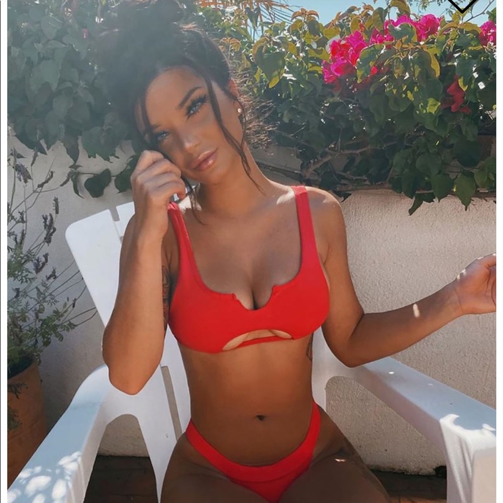 Red Cutout Bikini